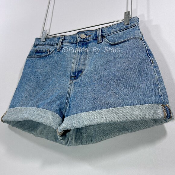 BDG Urban Outfitters 28W Mom High-Rise Blue Jean Shorts Good Used Condition - Picture 6 of 15